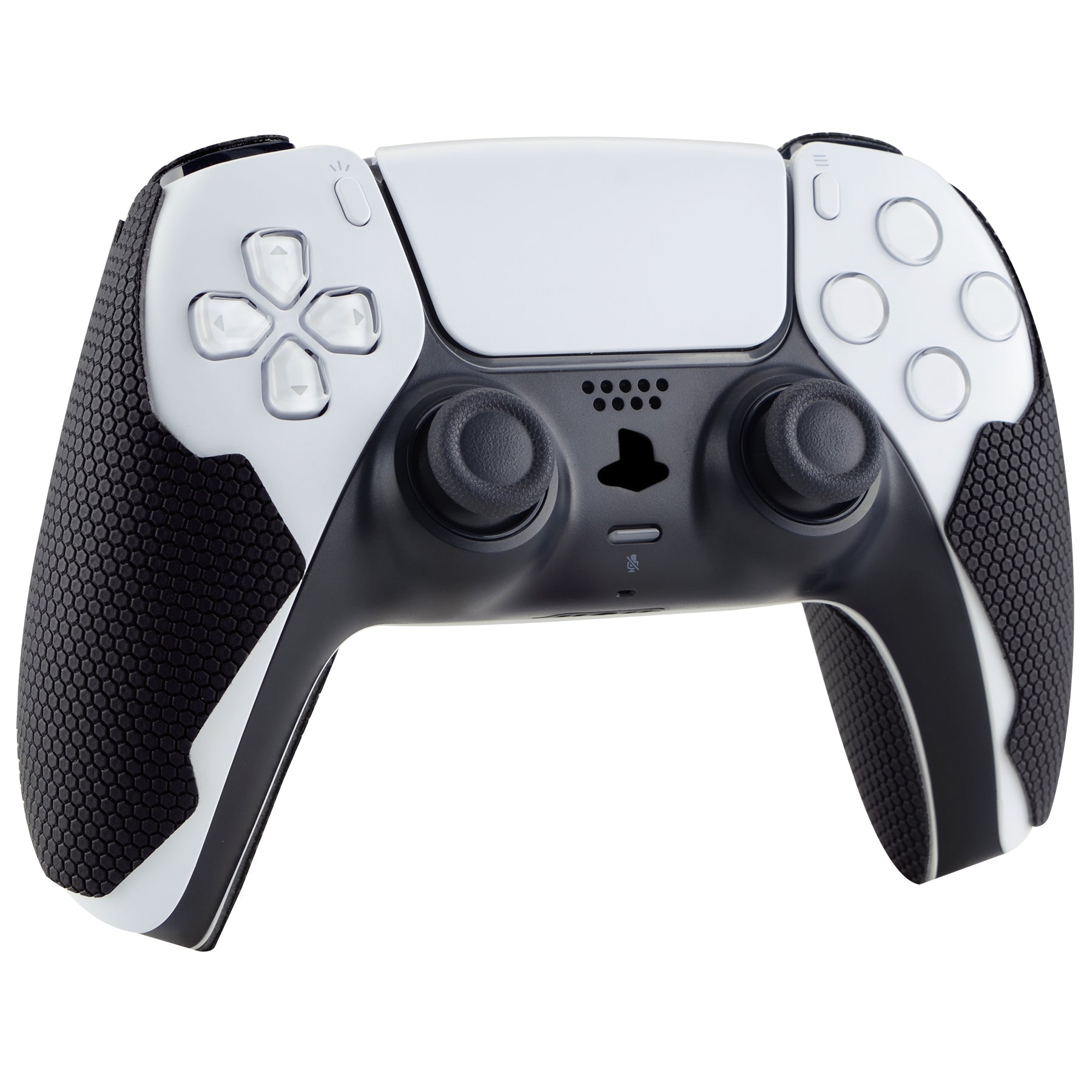 PlayVital Mecha Edition Anti-Skid Sweat-Absorbent Controller Grip for PS5, Professional Textured Soft Rubber Pads Handle Grips for PS5 Controller with Shoulder Button Trigger Stickers - PFPJ050 PlayVital