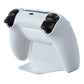 PlayVital Semi Transparent Game Controller Stand for PS5, Gamepad Stand for PS5, Display Desk Holder for PS5 Controller with Rubber Pads - PFPJ053 PlayVital