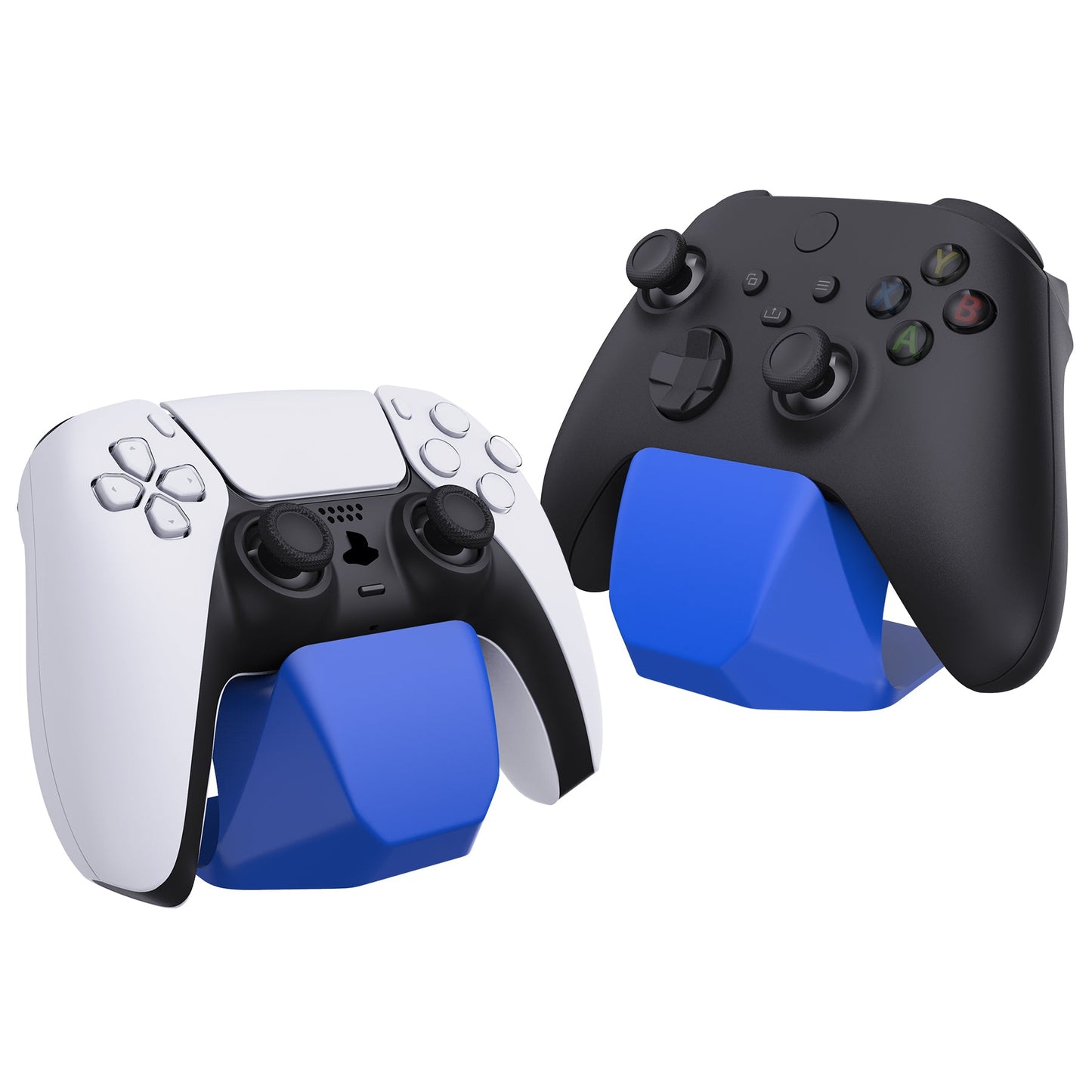 PlayVital Blue Universal Game Controller Stand for Xbox Series X/S Controller, Gamepad Stand for PS5/4 Controller, Display Stand Holder for Xbox Controller - PFPJ055 PlayVital