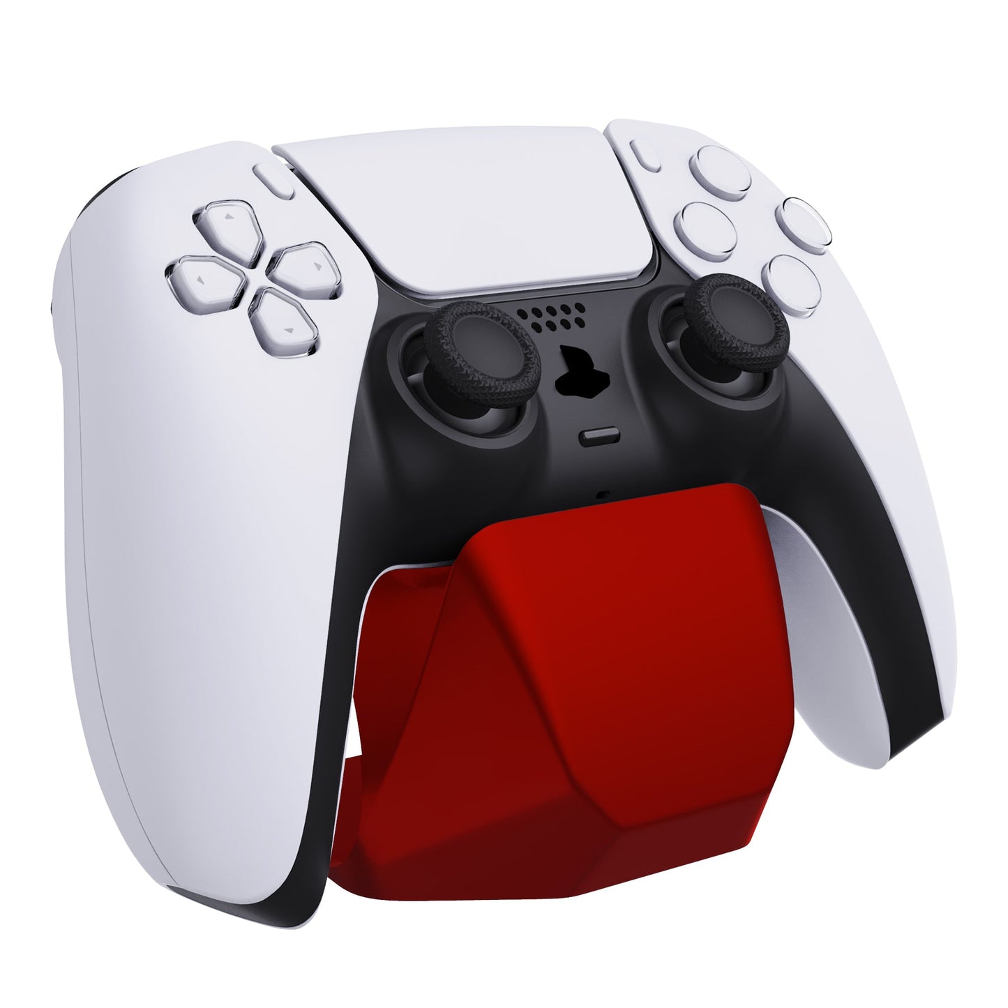 PlayVital Scarlet Red Universal Game Controller Stand for Xbox Series X/S Controller, Gamepad Stand for PS5/4 Controller, Display Stand Holder for Xbox Controller - PFPJ057 PlayVital