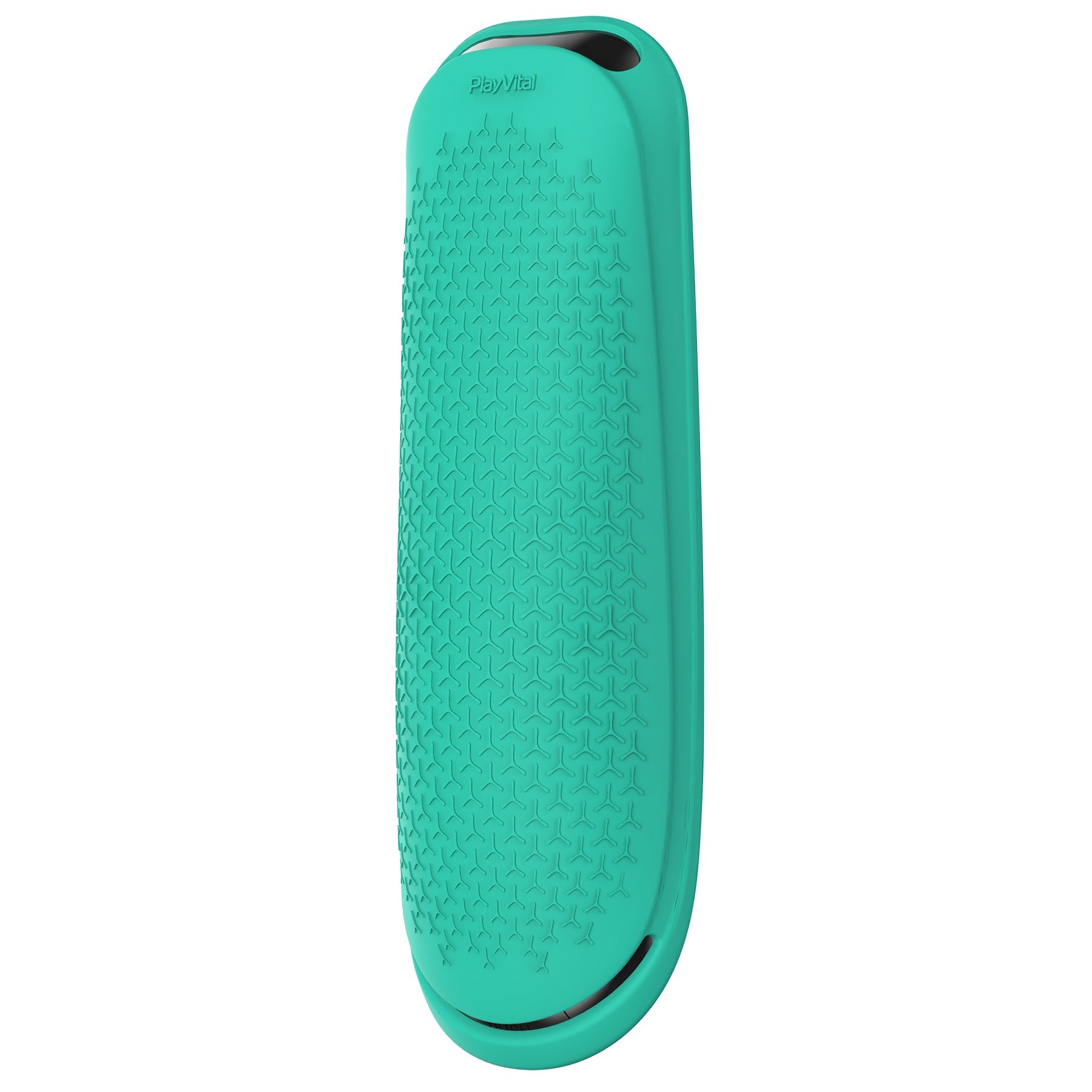 PlayVital Aqua Green Silicone Protective Remote Case for PS5 Media Remote Cover, Ergonomic Design Full Body Protector Skin for PS5 Remote Control - PFPJ075 PlayVital