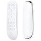 PlayVital Clear White Silicone Protective Remote Case for PS5 Media Remote Cover, Ergonomic Design Full Body Protector Skin for PS5 Remote Control - PFPJ076 PlayVital