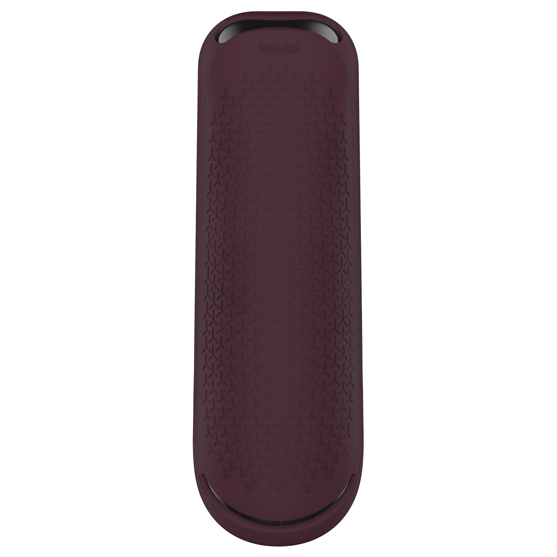 PlayVital Wine Red Silicone Protective Remote Case for PS5 Media Remote Cover, Ergonomic Design Full Body Protector Skin for PS5 Remote Control - PFPJ079 PlayVital