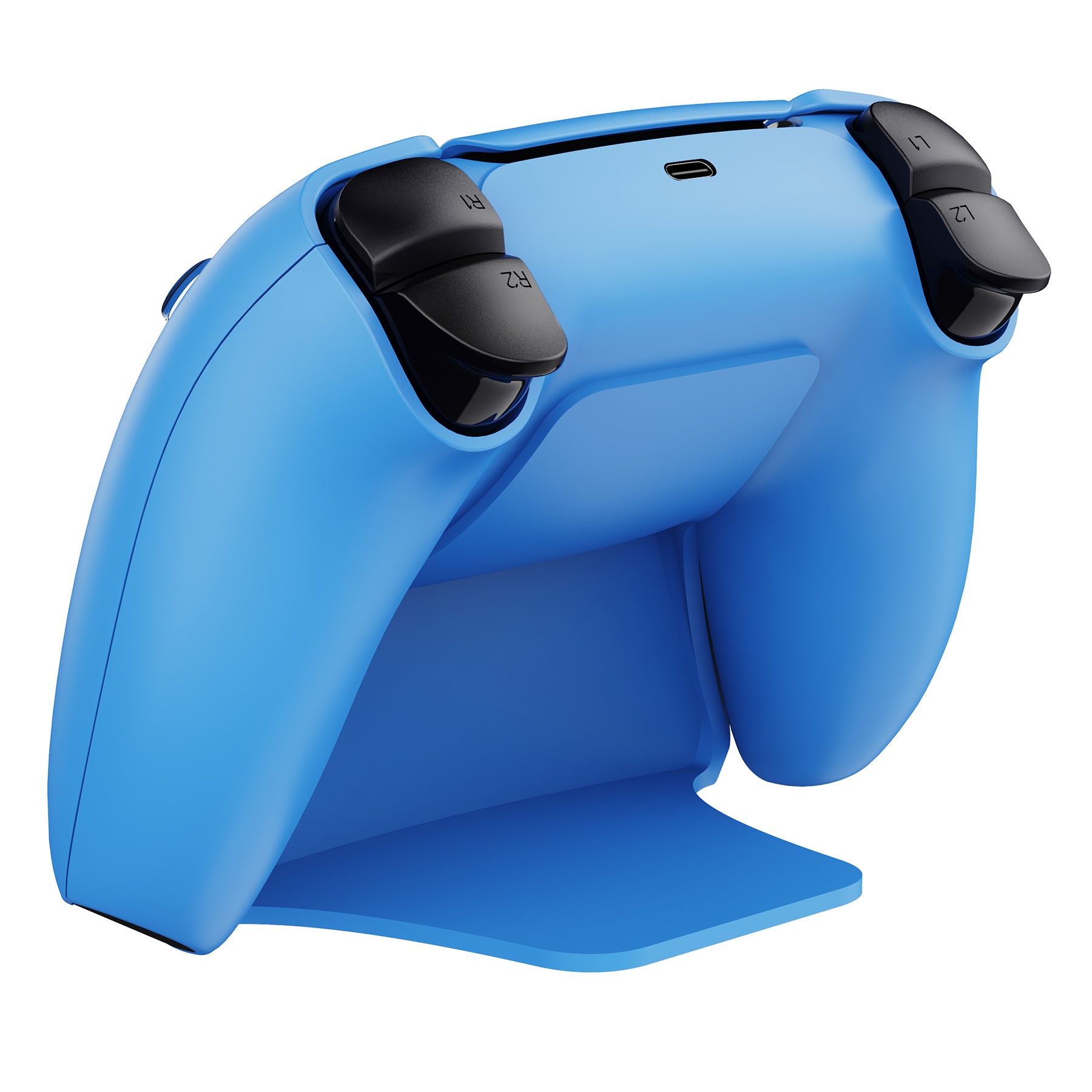 PlayVital Supporto Porta Joystick per ps5 Controller Stand Base per ps5  Controller con Cuscinetto in Gomma(Controller NON Inlcuso)-Starlight Blue