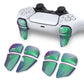 PlayVital Chameleon Green Purple 2 Pair Shoulder Buttons Extension Triggers for PS5 Controller, Game Improvement Adjusters for PS5 Controller, Bumper Trigger Extenders for PS5 Controller - PFPJ086 PlayVital