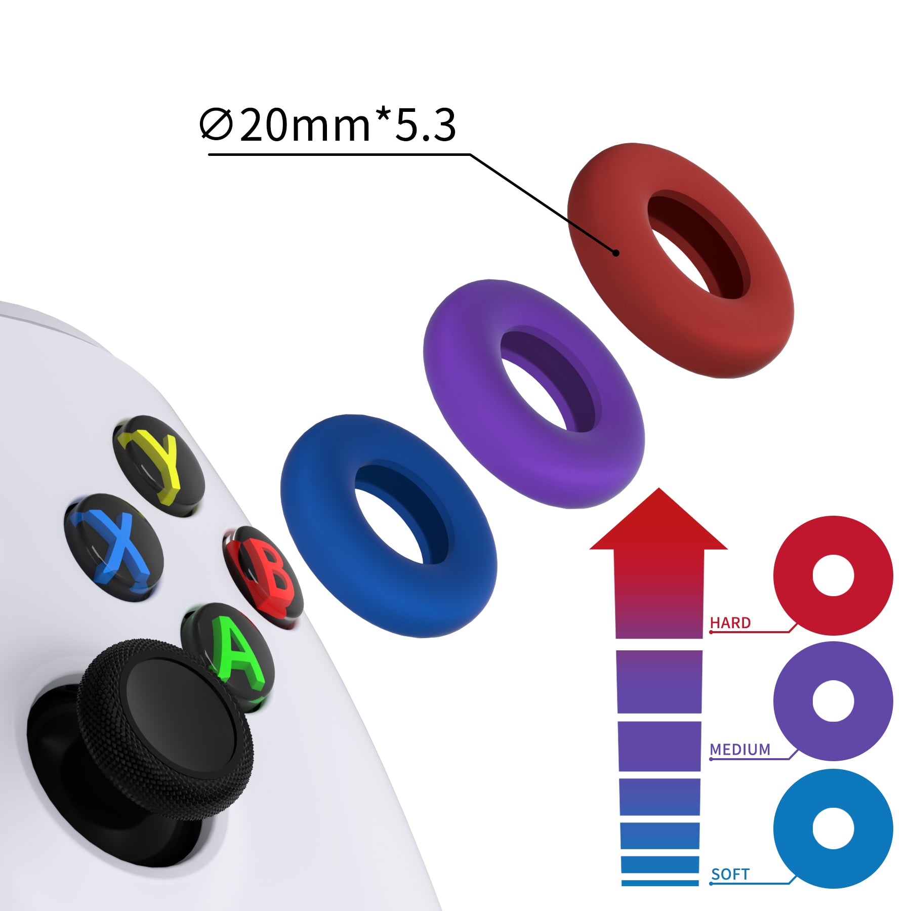 6pair Accuracy Gamepad Ring Aim Assist Ring Accessories Aimbot for