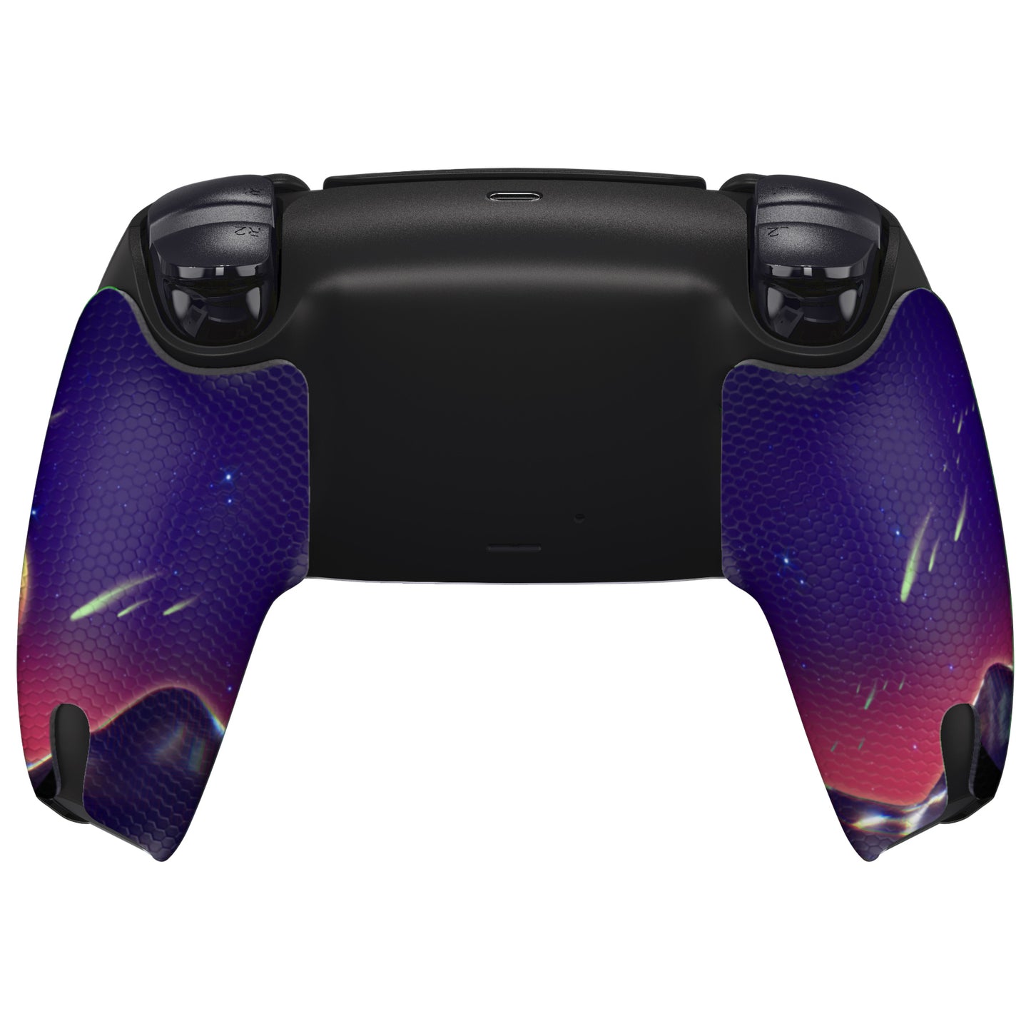 PlayVital The Cyber Moon Anti-Skid Sweat-Absorbent Controller Grip for PS5 Controller, Professional Textured Soft Rubber Pads Handle Grips for PS5 Controller - PFPJ105 PlayVital