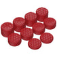 PlayVital Passion Red Ergonomic Stick Caps Thumb Grips for PS5, PS4, Xbox Series X/S, Xbox One, Xbox One X/S, Switch Pro Controller - with 3 Height Convex and Concave - Diamond Grain & Crack Bomb Design - PJM2015 PlayVital