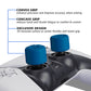 PlayVital Blue Ergonomic Analog Joystick Caps for Xbox Series X/S, Xbox One, Xbox One X/S, PS5, PS4, Switch Pro Controller - with 3 Height Convex and Concave - Pentagram & Rotary Wheels Design - PJM2020 PlayVital