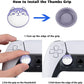 PlayVital Rabbit & Squirrel Cute Thumb Grip Caps for ps5/4 Controller, Silicone Analog Stick Caps Cover for Xbox Series X/S, Thumbstick Caps for Switch Pro Controller - Light Gray - PJM3003 PlayVital
