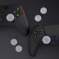 PlayVital Thumbs Cushion Caps Thumb Grips for ps5, for ps4, Thumbstick Grip Cover for Xbox Series X/S, Thumb Grip Caps for Xbox One, Elite Series 2, for Switch Pro Controller - Clear White - PJM3023 PlayVital
