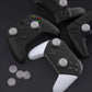 PlayVital Thumbs Cushion Caps Thumb Grips for ps5, for ps4, Thumbstick Grip Cover for Xbox Series X/S, Thumb Grip Caps for Xbox One, Elite Series 2, for Switch Pro Controller - Clear White - PJM3023 PlayVital