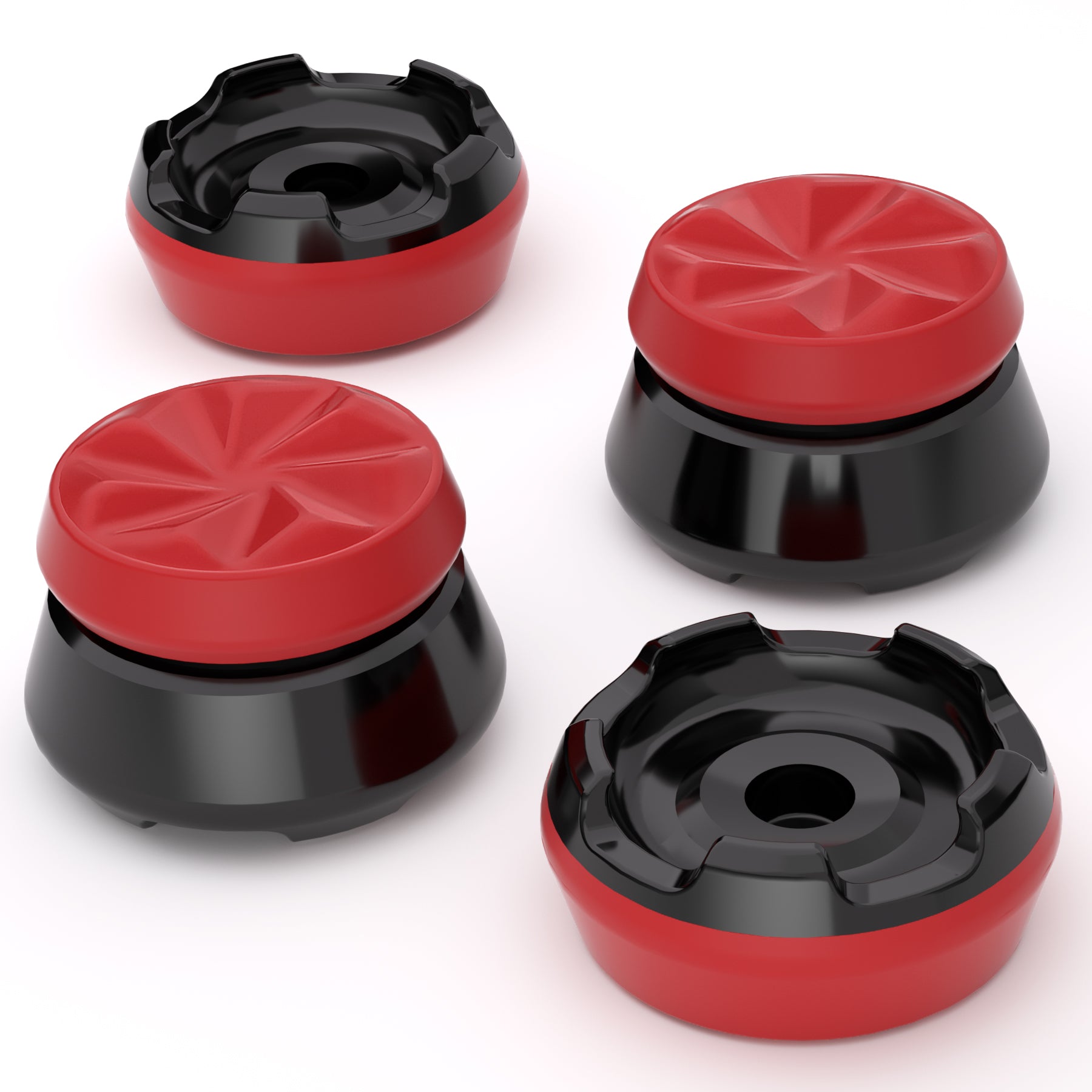 PlayVital Scarlet Red & Black Thumbs Pro Hurricane Thumbstick Extender –  playvital