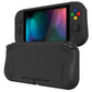 PlayVital ZealProtect Protective Case for Nintendo Switch Lite, Hard Shell Ergonomic Grip Cover for Nintendo Switch Lite w/Screen Protector & Thumb Grip Caps & Button Caps - Black - PSLYP3007 playvital