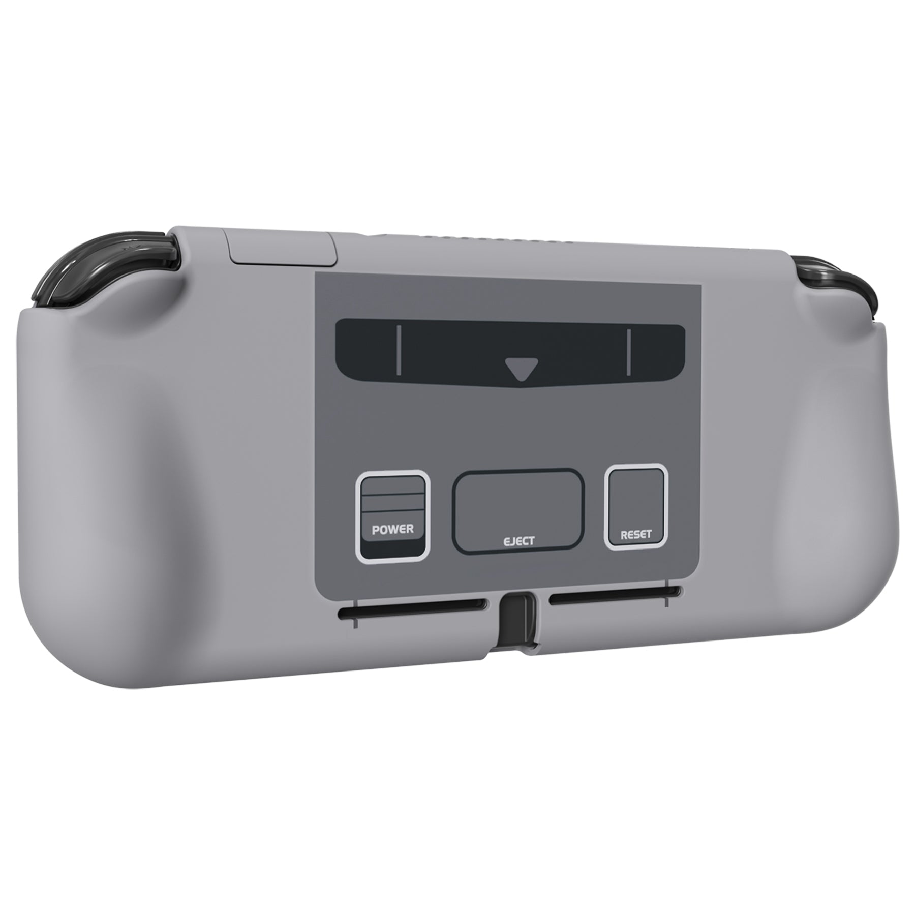 PlayVital ZealProtect Protective Case for Nintendo Switch Lite, Hard Shell Ergonomic Grip Cover for Switch Lite w/Screen Protector & Thumb Grip Caps & Button Caps - SFC SNES Classic EU Style - PSLYY7001 PlayVital