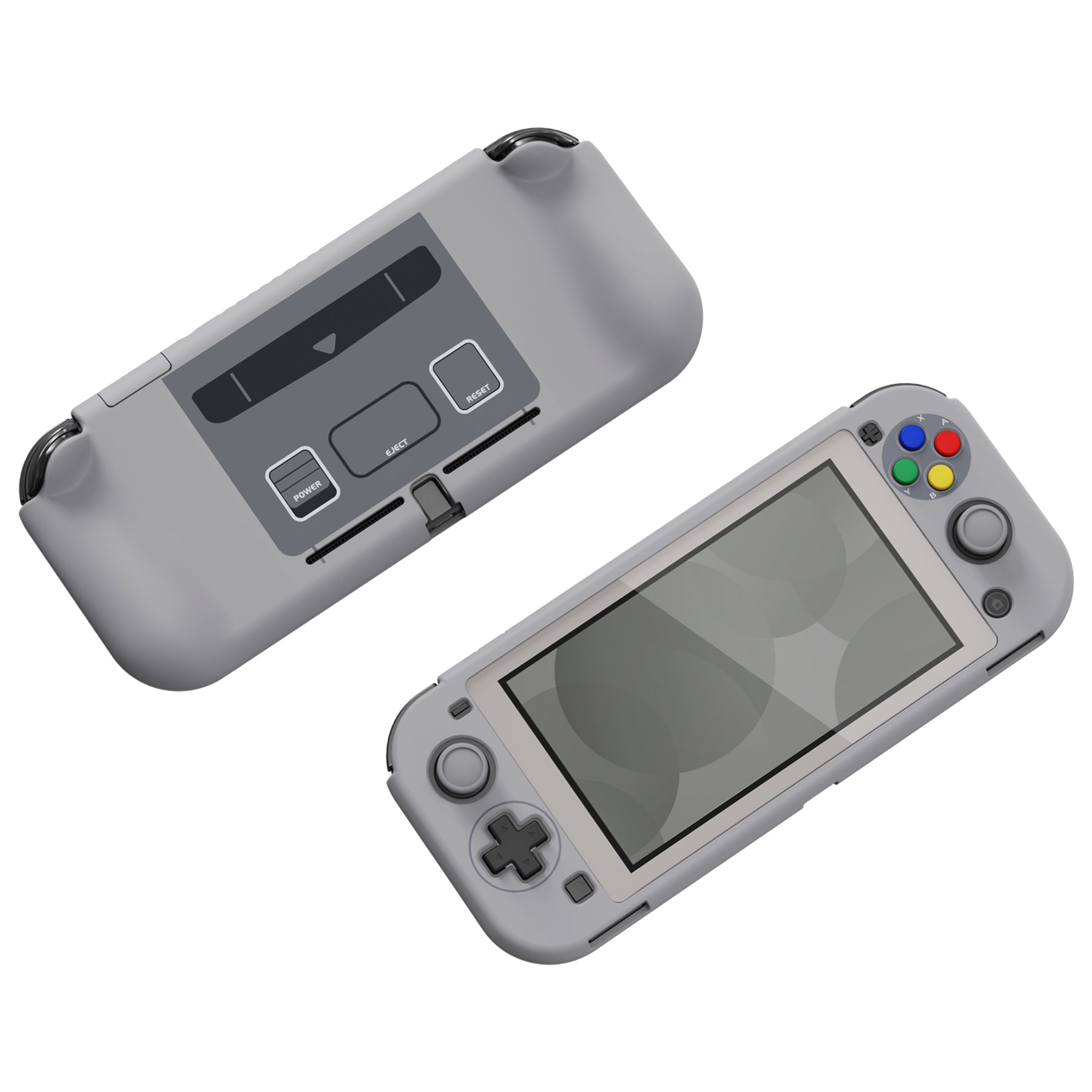 PlayVital ZealProtect Hard Shell Protective Case with Screen Protector &  Thumb Grip Caps & Button Caps for NS Switch Lite - SFC SNES Classic EU  Style 