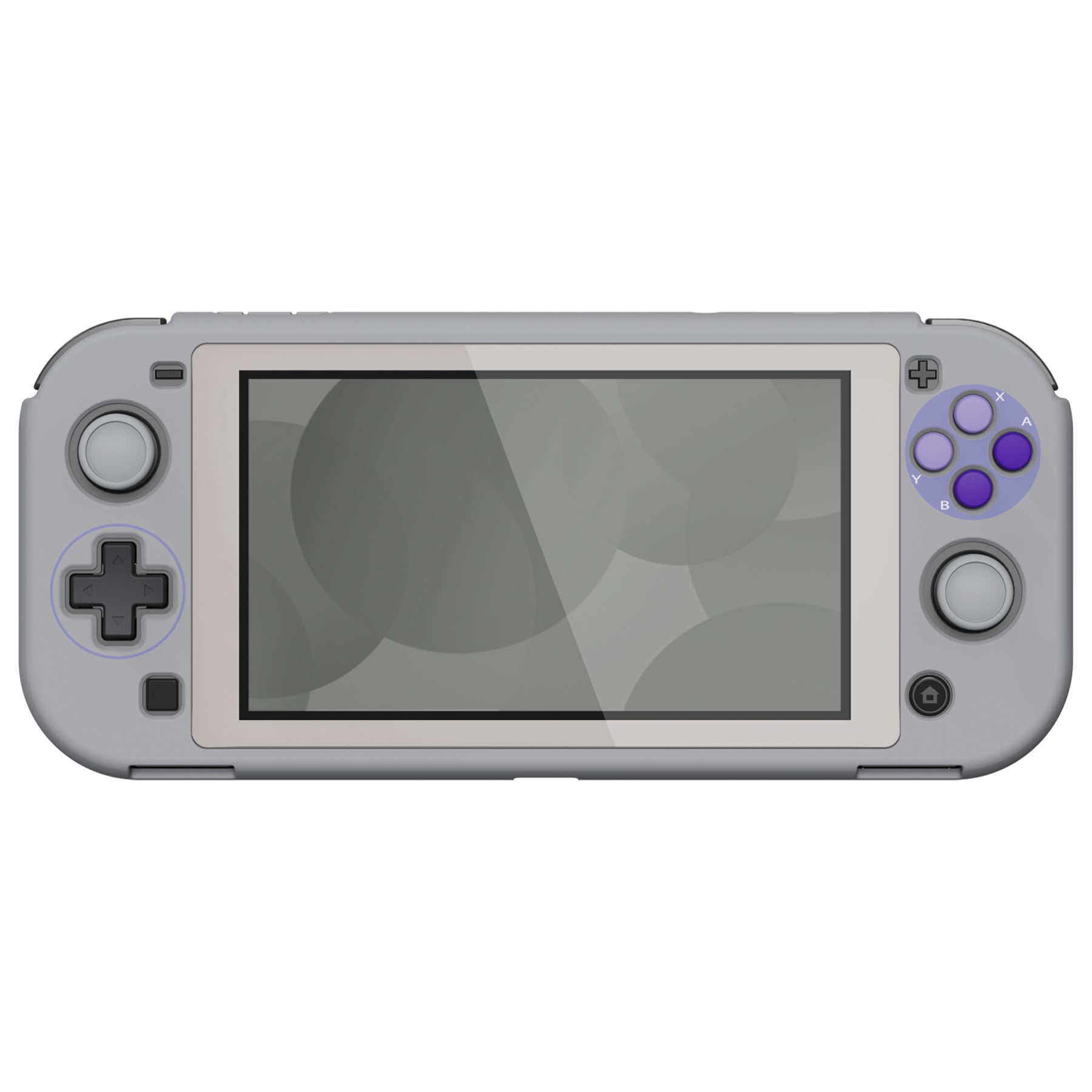 PlayVital ZealProtect Protective Case for Nintendo Switch Lite, Hard Shell Ergonomic Grip Cover for Switch Lite w/Screen Protector & Thumb Grip Caps & Button Caps - Classics SNES Style - PSLYY7002 PlayVital