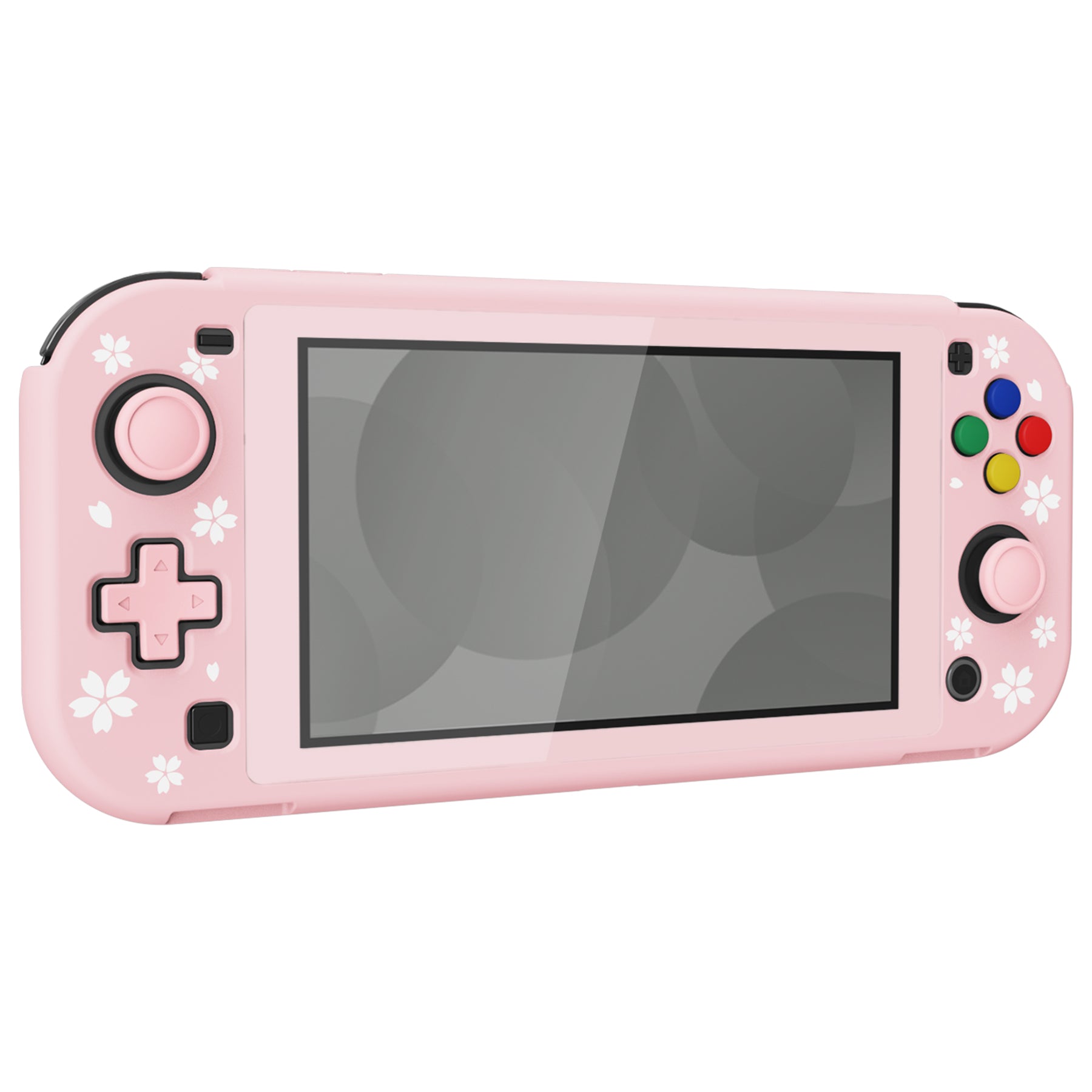 PlayVital ZealProtect Hard Shell Protective Case with Screen Protector &  Thumb Grip Caps & Button Caps for NS Switch Lite - Cherry Blossoms Petals -  