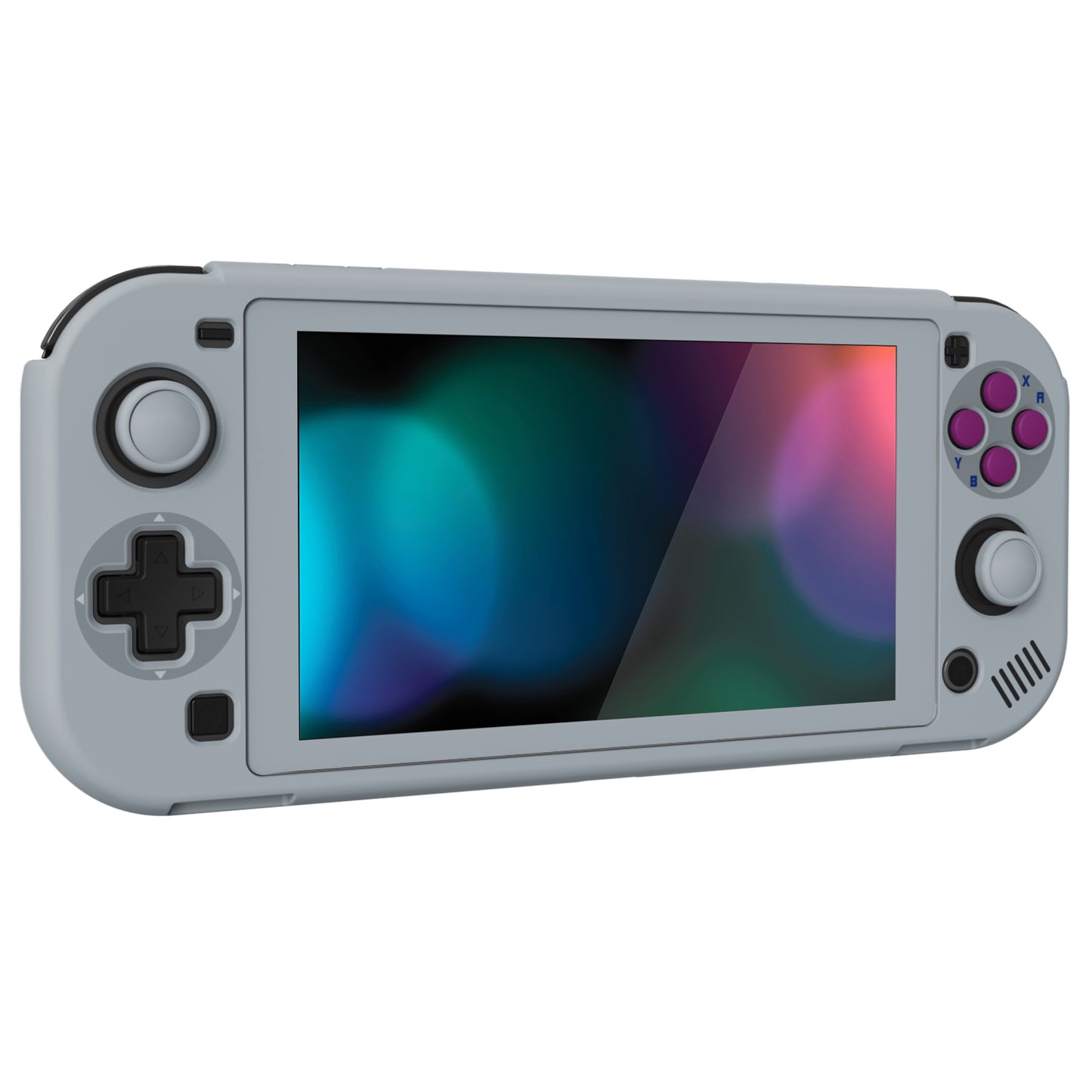 PlayVital ZealProtect Protective Case for Nintendo Switch Lite, Hard Shell Ergonomic Grip Cover for Switch Lite w/Screen Protector & Thumb Grip Caps & Button Caps - Classic 1989 GB DMG-01 - PSLYY7005 PlayVital