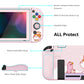 PlayVital ZealProtect Soft Protective Case for Nintendo Switch, Flexible Cover for Switch with Tempered Glass Screen Protector & Thumb Grips & ABXY Direction Button Caps - Kitten & Chicken - RNSYV6008 playvital