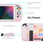 PlayVital ZealProtect Soft Protective Case for Nintendo Switch, Flexible Cover for Switch with Tempered Glass Screen Protector & Thumb Grips & ABXY Direction Button Caps - Birthday Party - RNSYV6009 playvital