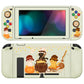 PlayVital ZealProtect Soft Protective Case for Nintendo Switch - Triplets Pumpkin Cats - RNSYV6020 playvital