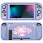PlayVital ZealProtect Soft Protective Case for Nintendo Switch, Flexible Cover for Switch with Tempered Glass Screen Protector & Thumb Grips & ABXY Direction Button Caps - Lovely Bunny - RNSYV6022 playvital