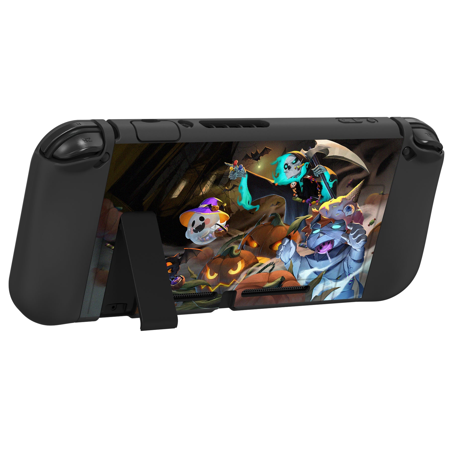 PlayVital ZealProtect Soft Protective Case for Nintendo Switch - Halloween Candy Night - RNSYV6028 playvital