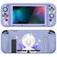 PlayVital ZealProtect Soft Protective Case for Nintendo Switch, Flexible Cover for Switch with Tempered Glass Screen Protector & Thumb Grips & ABXY Direction Button Caps - Butterfly Fairy - RNSYV6031 playvital