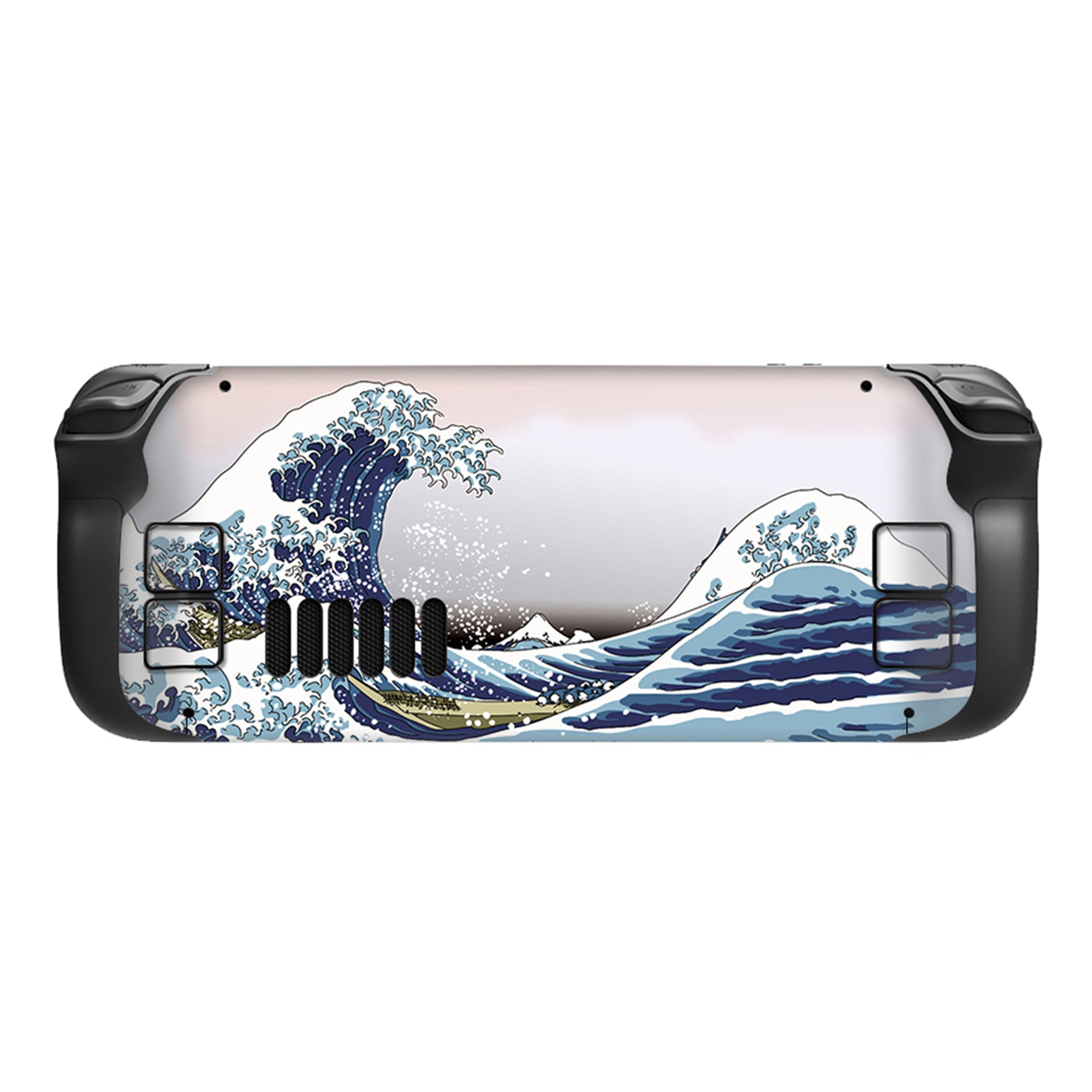 PlayVital Full Set Protective Skin Decal for Steam Deck, Custom Stickers Vinyl Cover for Steam Deck Handheld Gaming PC - The Great Wave - SDTM008 playvital