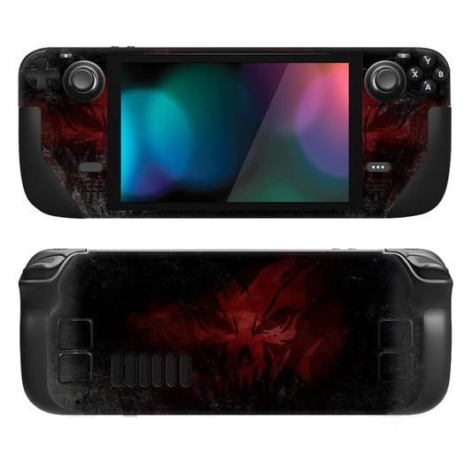 PlayVital Full Set Protective Skin Decal for Steam Deck, Custom Stickers Vinyl Cover for Steam Deck Handheld Gaming PC - Lich Demons - SDTM025 playvital
