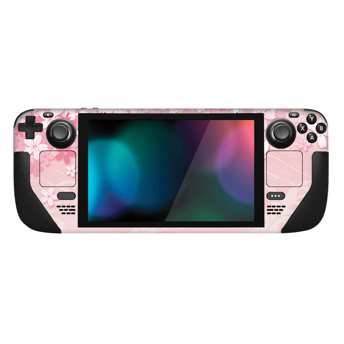 PlayVital Full Set Protective Skin Decal for Steam Deck, Custom Stickers Vinyl Cover for Steam Deck Handheld Gaming PC - Cherry Blossoms Petals - SDTM028 playvital