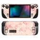 PlayVital Full Set Protective Skin Decal for Steam Deck, Custom Stickers Vinyl Cover for Steam Deck Handheld Gaming PC - Peach Marble - SDTM032 playvital