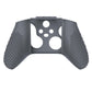 PlayVital Gray 3D Studded Edition Anti-slip Silicone Cover Skin for Xbox Series X Controller, Soft Rubber Case Protector for Xbox Series S Controller with 6 Black Thumb Grip Caps - SDX3006 PlayVital