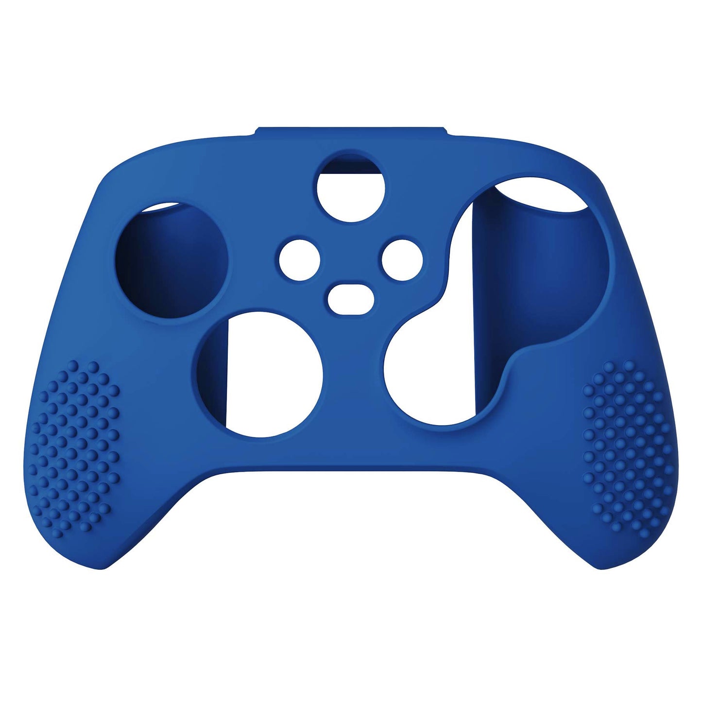 PlayVital Blue 3D Studded Edition Anti-slip Silicone Cover Skin for Xbox Series X Controller, Soft Rubber Case Protector for Xbox Series S Controller with 6 Black Thumb Grip Caps - SDX3008 PlayVital