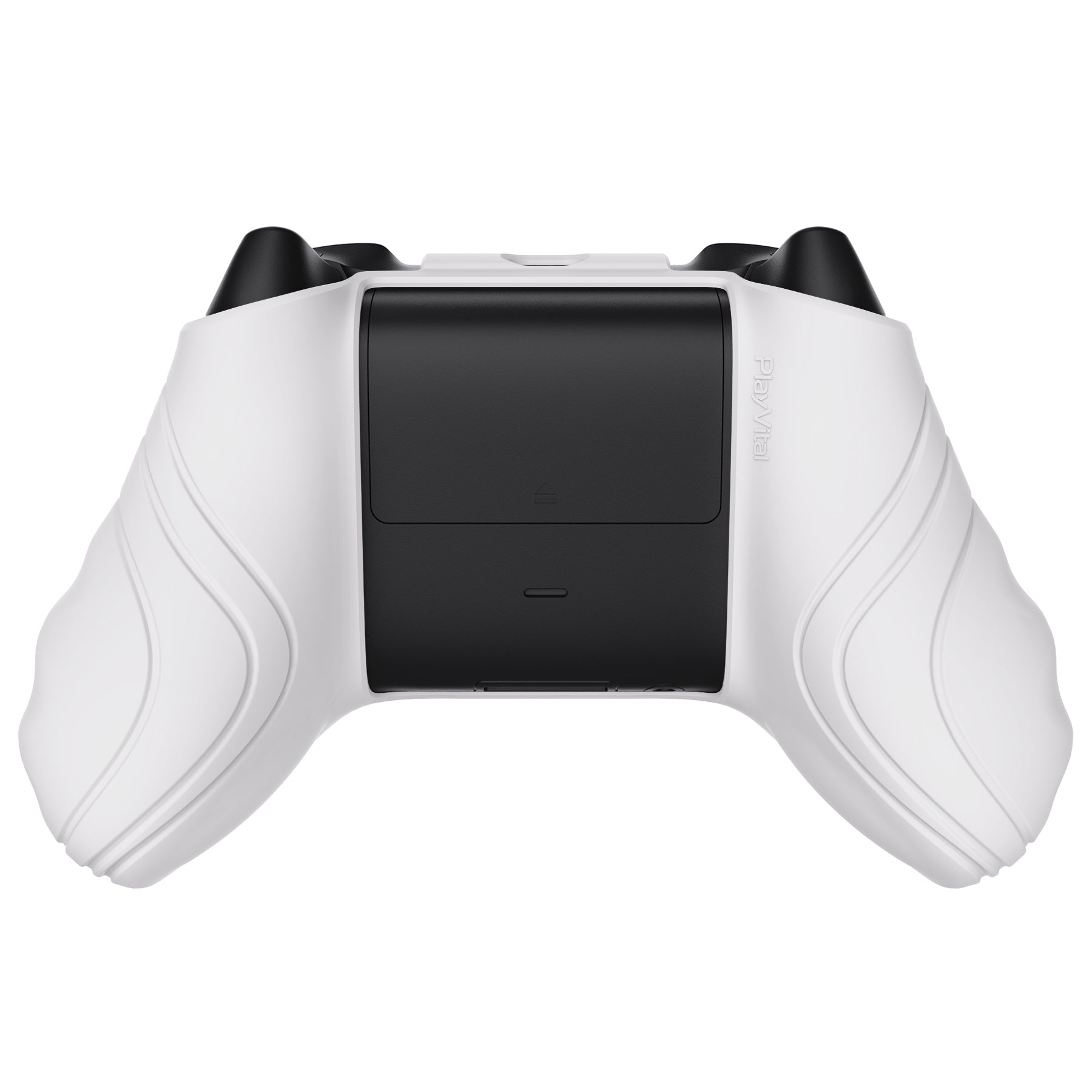 PlayVital Scorpion Edition Anti-Slip Silicone Case Cover for Xbox Series X/S Controller, Soft Rubber Case for Xbox Core Controller with Thumb Grip Caps - White & Pink - SPX3005 PlayVital