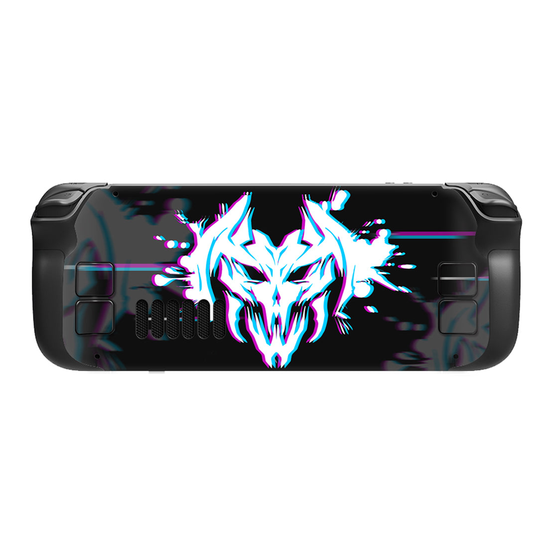 PlayVital Full Set Protective Skin Decal for Steam Deck, Custom Stickers Vinyl Cover for Steam Deck Handheld Gaming PC - Glitch Demons - SDTM023 playvital