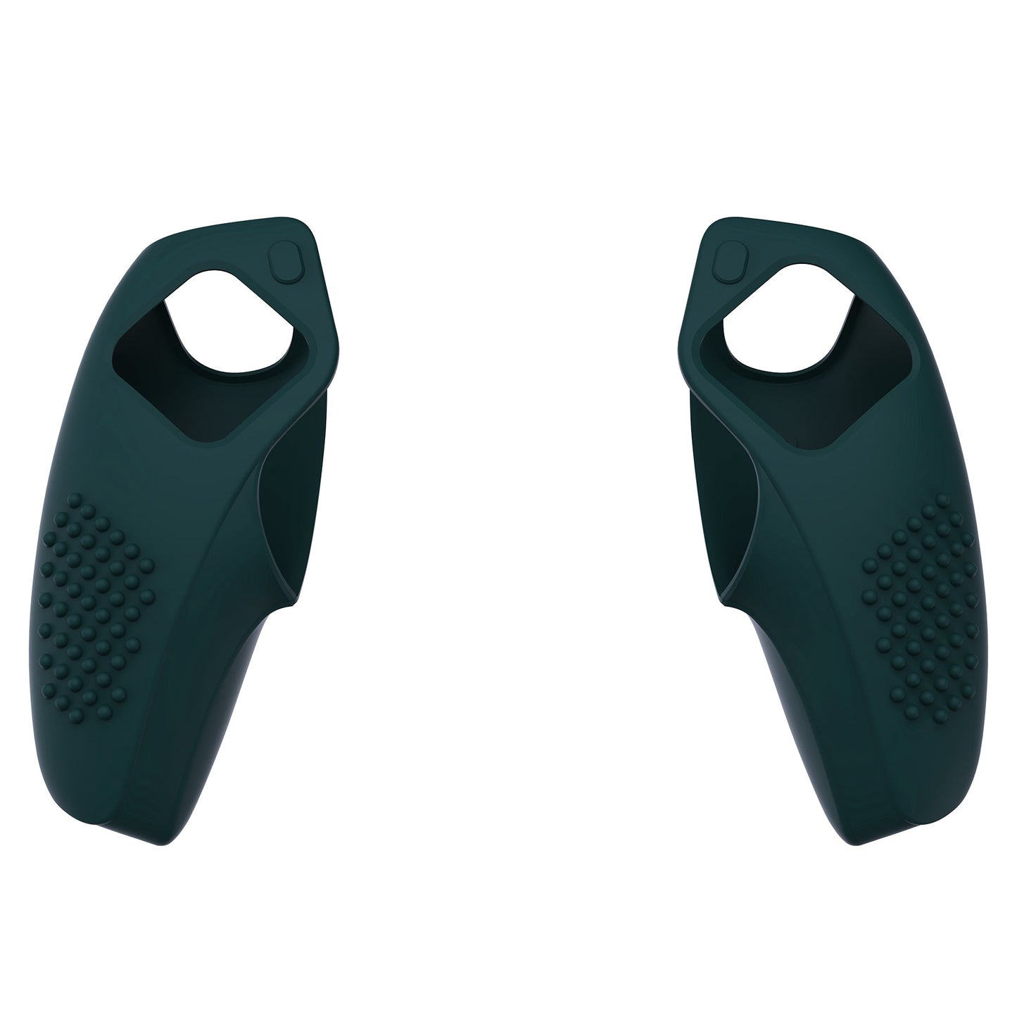 PlayVital 3D Studded Edition Racing Green Ergonomic Soft Controller Silicone Case Grips for PS5, Rubber Protector Skins with 6 Black Thumbstick Caps for PS5 Controller Compatible with Charging Station - TDPF018 PlayVital