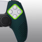 PlayVital 3D Studded Edition Racing Green Ergonomic Soft Controller Silicone Case Grips for PS5, Rubber Protector Skins with 6 Black Thumbstick Caps for PS5 Controller Compatible with Charging Station - TDPF018 PlayVital