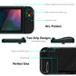 PlayVital AlterGrips Dockable Protective Case Ergonomic Grip Cover for Nintendo Switch, Interchangeable Joycon Cover w/Screen Protector & Thumb Grip Caps & Button Caps - Graphite Carbon Fiber - TNSYS2002 playvital