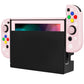 PlayVital AlterGrips Dockable Protective Case Ergonomic Grip Cover for Nintendo Switch, Interchangeable Joycon Cover w/Screen Protector & Thumb Grip Caps & Button Caps - Cherry Blossoms Petals - TNSYY7004 playvital