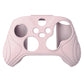 PlayVital Samurai Edition Pink Anti-slip Controller Grip Silicone Skin, Ergonomic Soft Rubber Protective Case Cover for Xbox Series S/X Controller with White Thumb Stick Caps - WAX3005 PlayVital