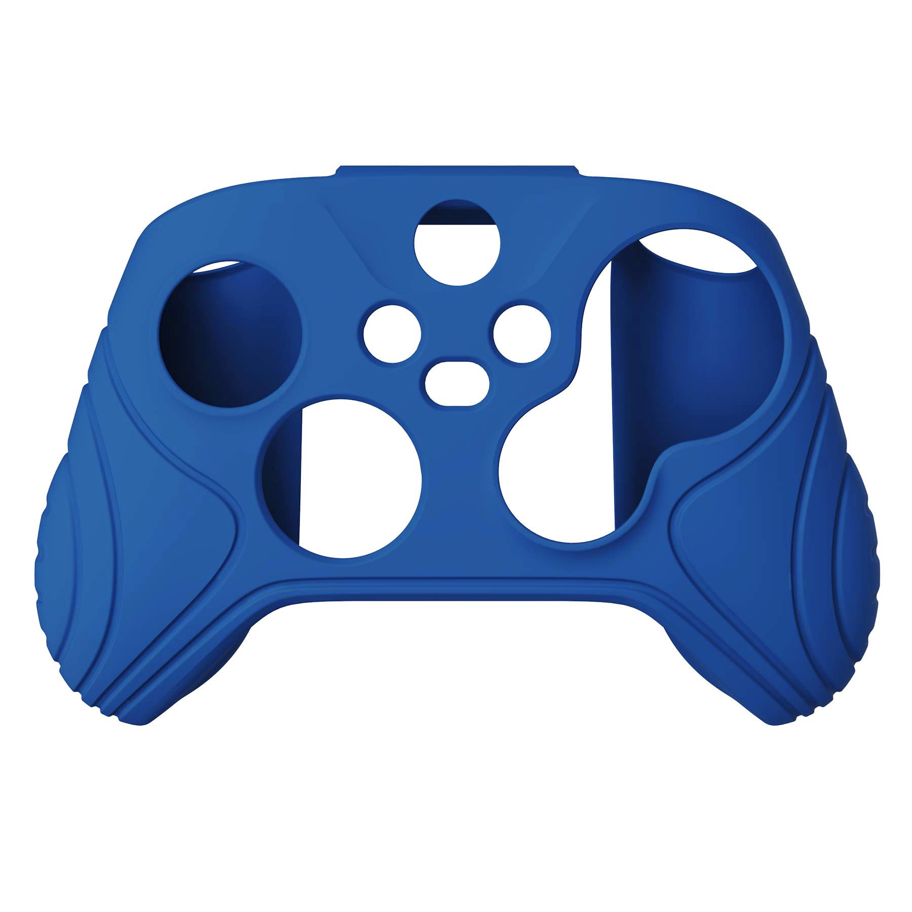 PlayVital Samurai Edition Blue Anti-slip Controller Grip Silicone Skin, Ergonomic Soft Rubber Protective Case Cover for Xbox Series S/X Controller with Black Thumb Stick Caps - WAX3008 PlayVital