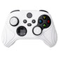 PlayVital Samurai Edition White Anti-slip Controller Grip Silicone Skin, Ergonomic Soft Rubber Protective Case Cover for Xbox Series S/X Controller Model 1914 with White Thumb Stick Caps - WAX3002 PlayVital