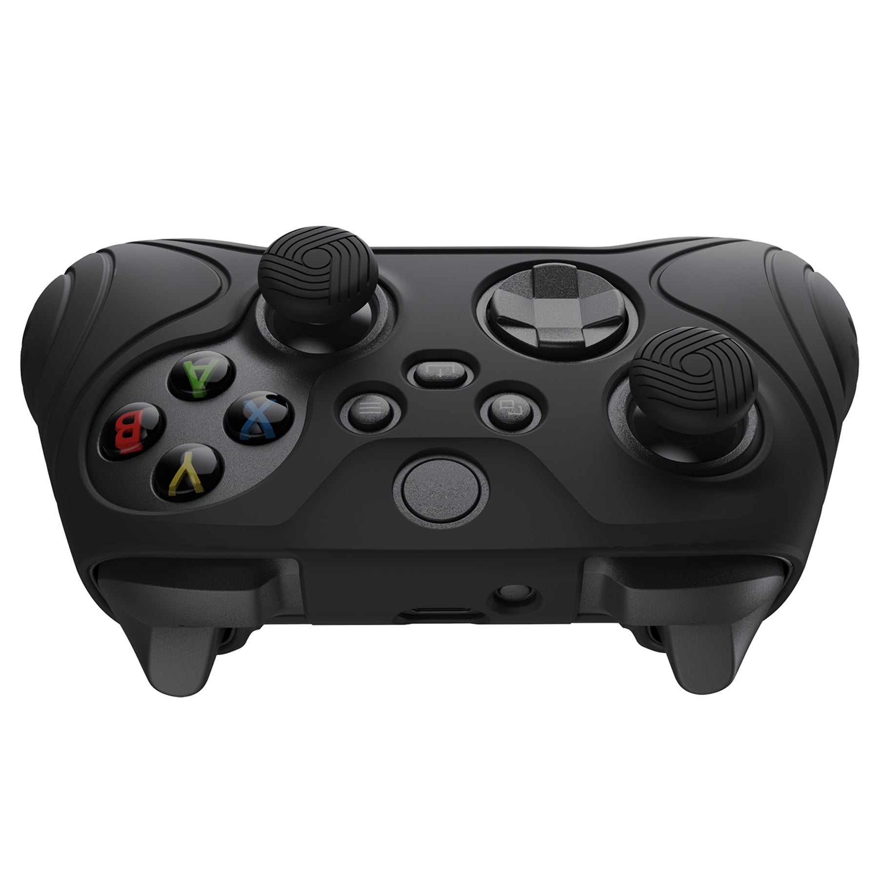 PlayVital Samurai Edition Anti-slip Silicone Cover Skin with Thumb Grip  Caps for Xbox Series X/S Controller & Xbox Core Wireless Controller - Black  - 