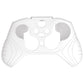 PlayVital Samurai Edition Anti Slip Silicone Case Cover for Xbox Elite Wireless Controller Series 2, Ergonomic Soft Rubber Skin Protector for Xbox Elite Series 2 with Thumb Grip Caps - White - XBE2M002 playvital