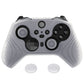 PlayVital Samurai Edition Anti Slip Silicone Case Cover for Xbox Elite Wireless Controller Series 2, Ergonomic Soft Rubber Skin Protector for Xbox Elite Series 2 with Thumb Grip Caps - Clear White - XBE2M003 playvital