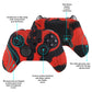 PlayVital Samurai Edition Anti Slip Silicone Case Cover for Xbox Elite Wireless Controller Series 2, Ergonomic Soft Rubber Skin Protector for Xbox Elite Series 2 with Thumb Grip Caps - Red & Black - XBE2M004 playvital