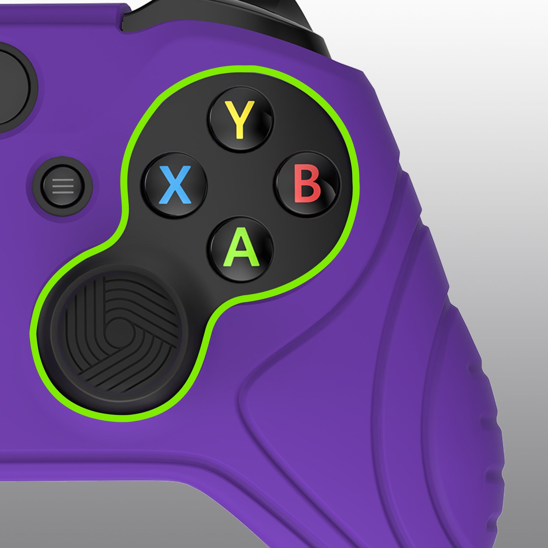 Purple and green 2024 xbox one controller