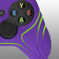 PlayVital Samurai Edition Purple Anti-Slip Controller Grip Silicone Skin for Xbox One X/S Controller, Ergonomic Soft Rubber Protective Case Cover for Xbox One S/X Controller with Black Thumb Stick Caps - XOQ038 playvital